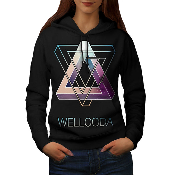 Triangle Prism Style Womens Hoodie