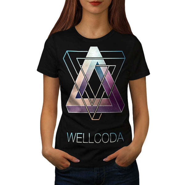 Triangle Prism Style Womens T-Shirt