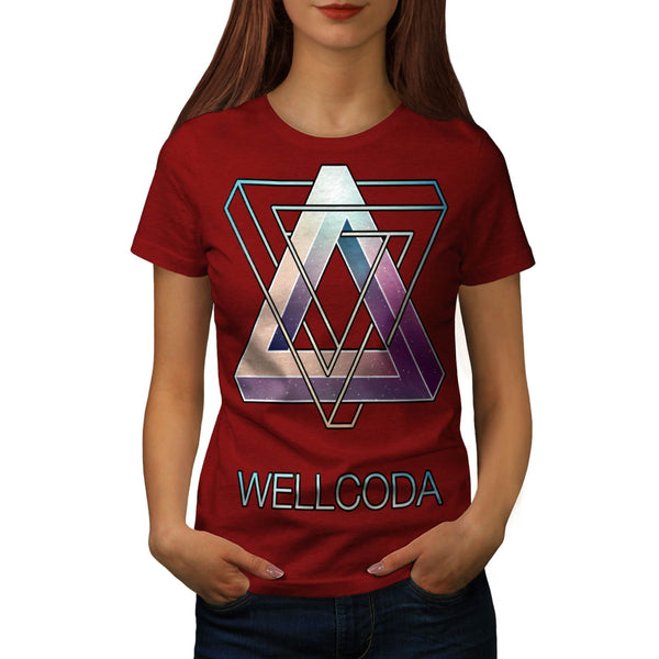 Triangle Prism Style Womens T-Shirt
