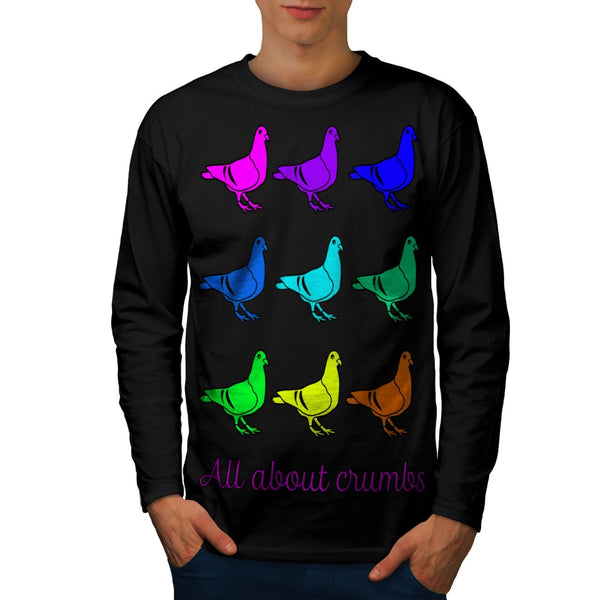 All About Crumb Fun Mens Long Sleeve T-Shirt