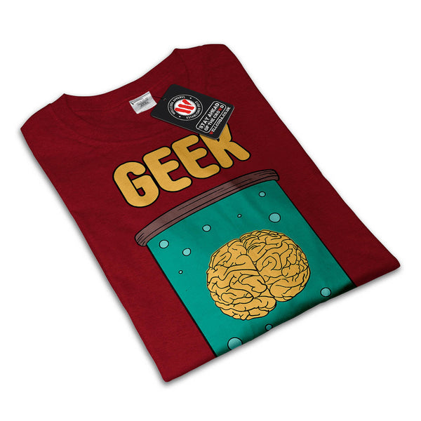 Geek Food Brain Head Mens T-Shirt