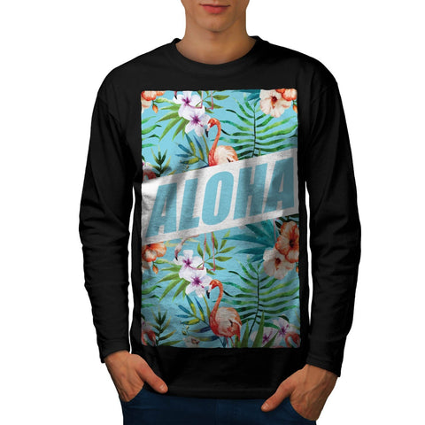 Aloha Hawaii Beach Mens Long Sleeve T-Shirt