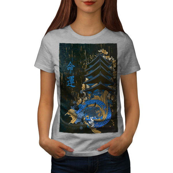 China Dragon Art Womens T-Shirt