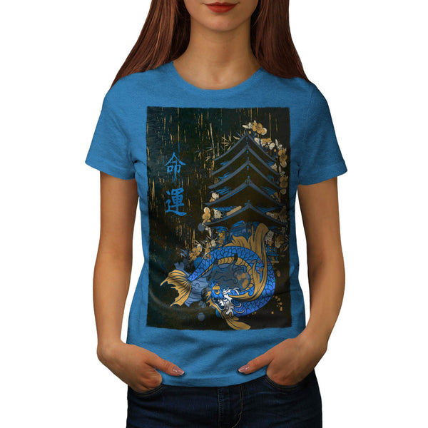 China Dragon Art Womens T-Shirt