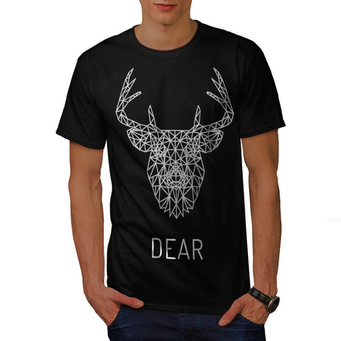 Dear Deer Stag Head Mens T-Shirt