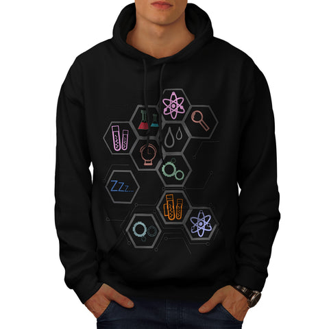 Science Love Print Mens Hoodie