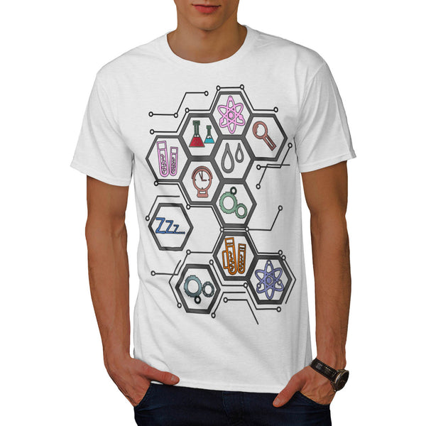 Science Love Print Mens T-Shirt