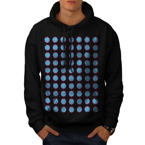 Multiple Volleyball Mens Hoodie