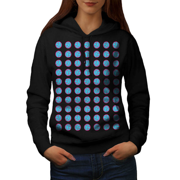 Multiple Volleyball Womens Hoodie