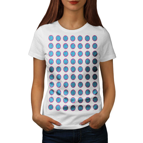 Multiple Volleyball Womens T-Shirt