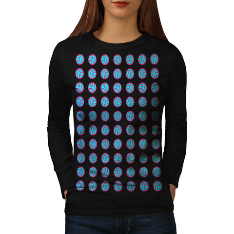 Multiple Volleyball Womens Long Sleeve T-Shirt