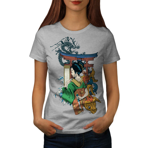 Japan Lady Style Womens T-Shirt