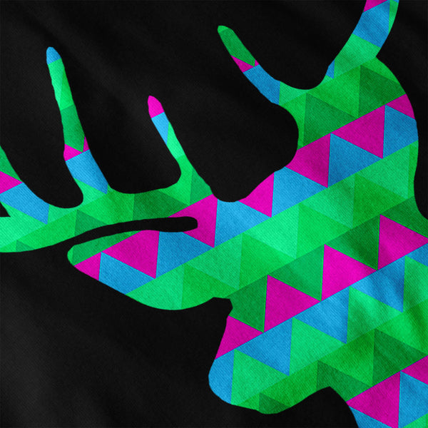 Deer Head Texture Mens Hoodie