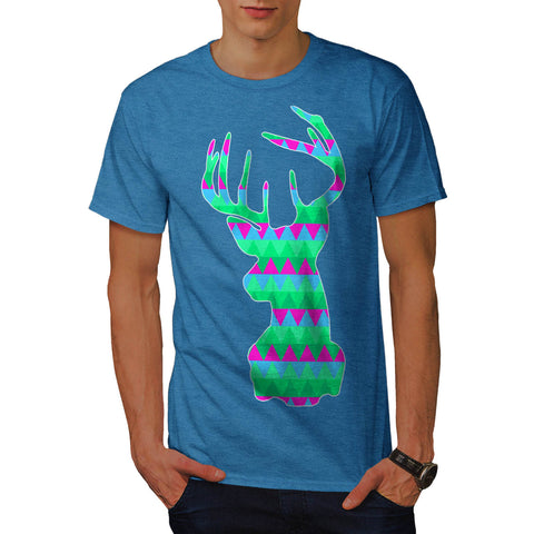 Deer Head Texture Mens T-Shirt