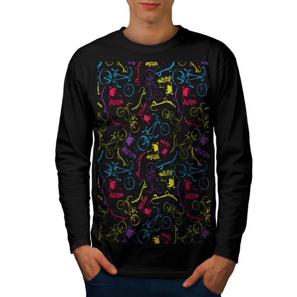 Skating Obsession Mens Long Sleeve T-Shirt