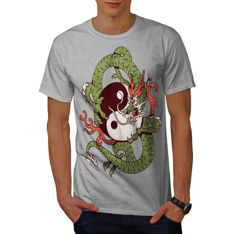 Dragon Yin Yang Art Mens T-Shirt