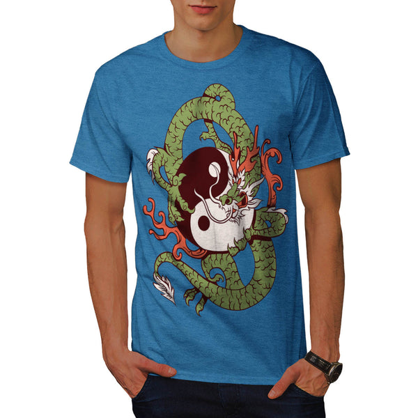 Dragon Yin Yang Art Mens T-Shirt