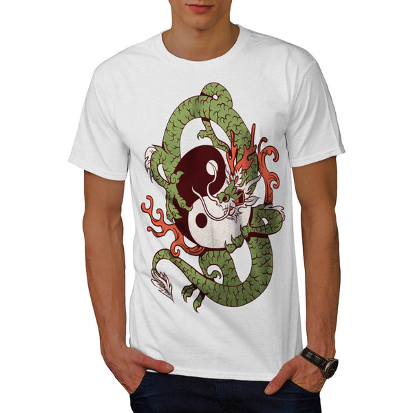 Dragon Yin Yang Art Mens T-Shirt