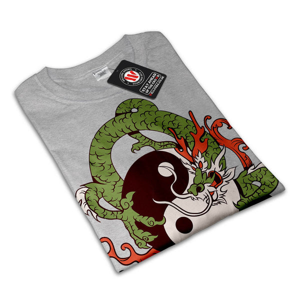 Dragon Yin Yang Art Mens T-Shirt