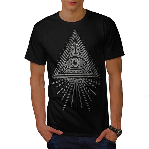 Illuminati Eye Art Mens T-Shirt