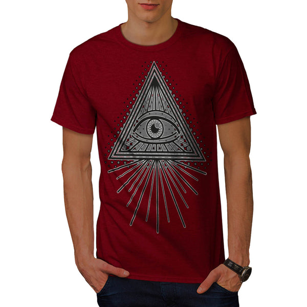 Illuminati Eye Art Mens T-Shirt