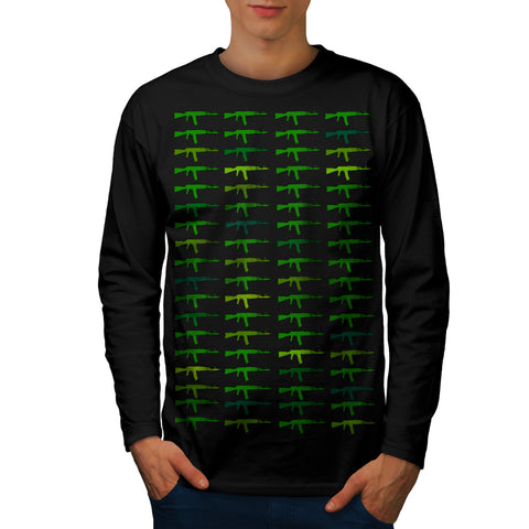Multiple Weapon Art Mens Long Sleeve T-Shirt