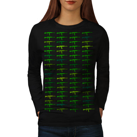 Multiple Weapon Art Womens Long Sleeve T-Shirt