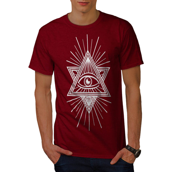 Illuminati Eye Prism Mens T-Shirt