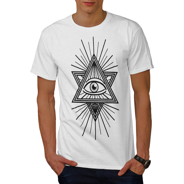 Illuminati Eye Prism Mens T-Shirt