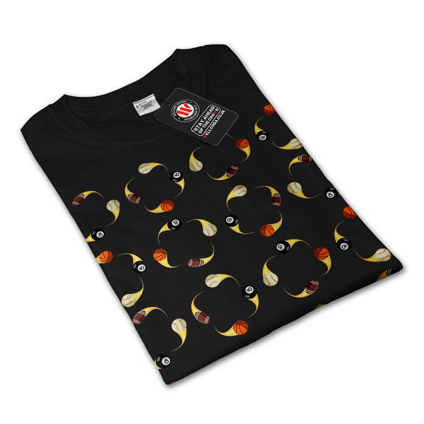 Flaming Ball Art Mens Long Sleeve T-Shirt