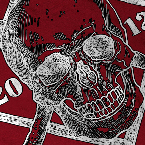Skull Crossbones Head Mens T-Shirt