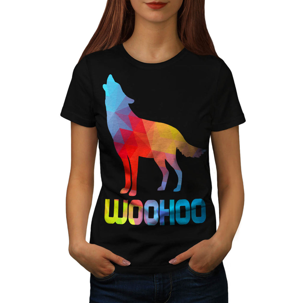 Woohoo Wolf Roar Womens T-Shirt