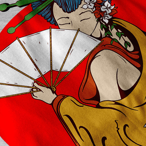Chinese Geisha Charm Womens T-Shirt