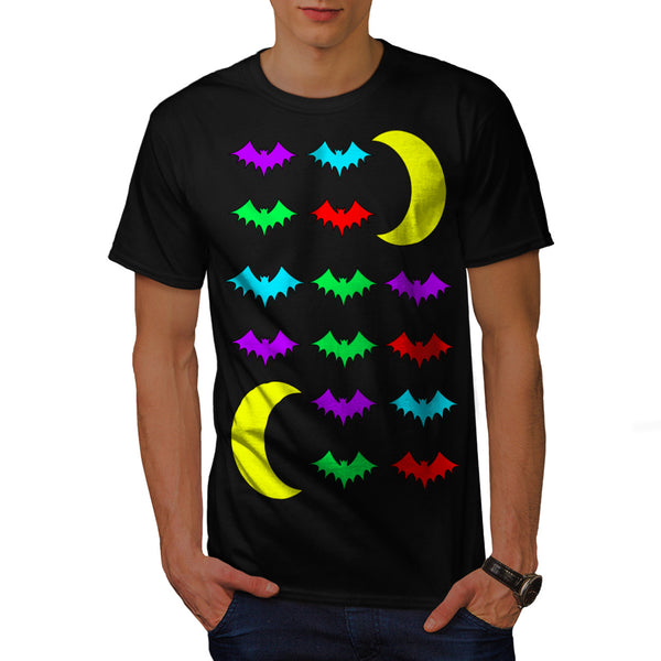 Bat In Moonlight Mens T-Shirt