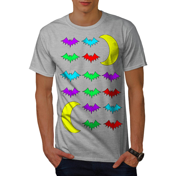 Bat In Moonlight Mens T-Shirt