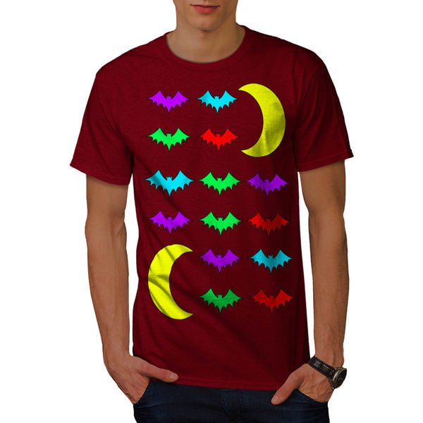 Bat In Moonlight Mens T-Shirt