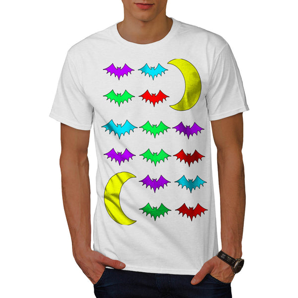 Bat In Moonlight Mens T-Shirt