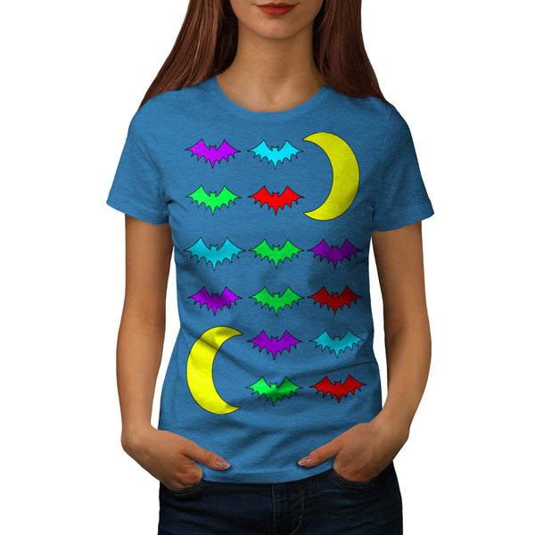 Bat In Moonlight Womens T-Shirt