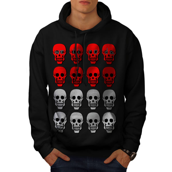 Smilling Skull Head Mens Hoodie