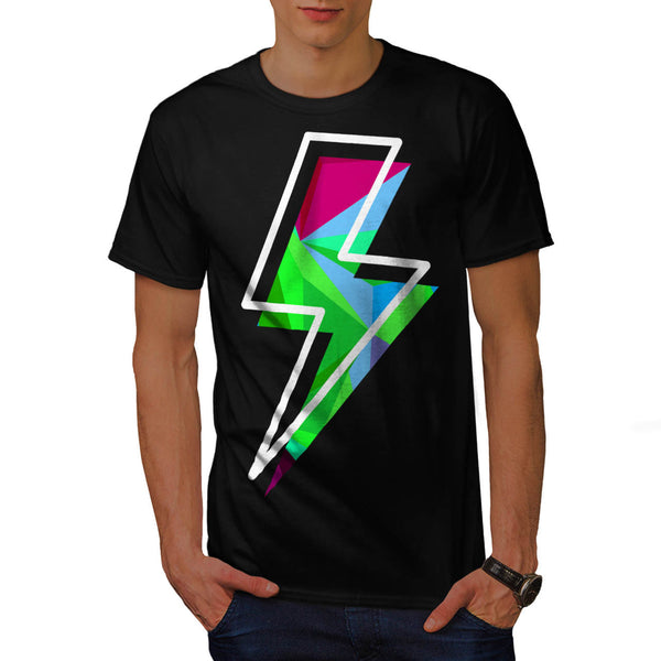 Lightining Bolt Sign Mens T-Shirt