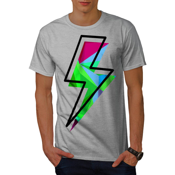 Lightining Bolt Sign Mens T-Shirt