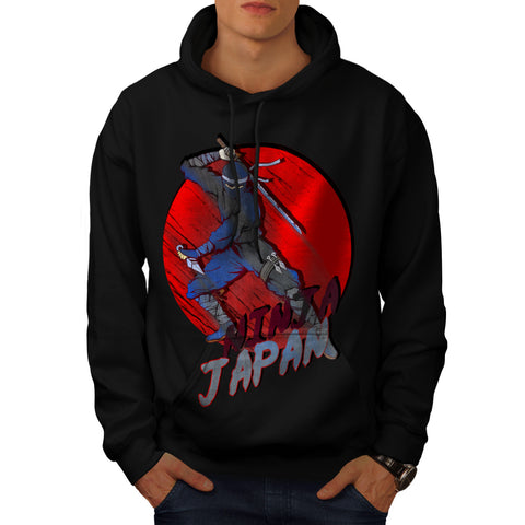 Ninja Japan Fight Mens Hoodie