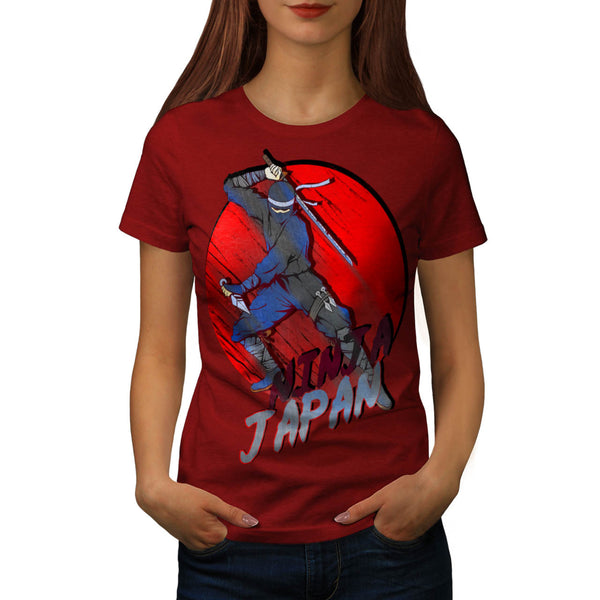 Ninja Japan Fight Womens T-Shirt