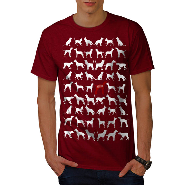 Different Dog Breed Mens T-Shirt