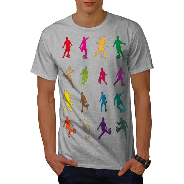 Footbal Play Figure Mens T-Shirt