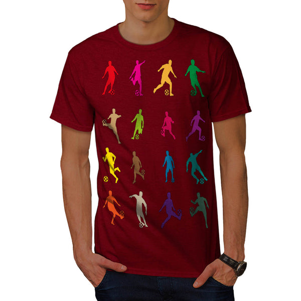 Footbal Play Figure Mens T-Shirt