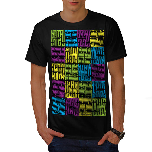 Multiple Labyrinth Mens T-Shirt