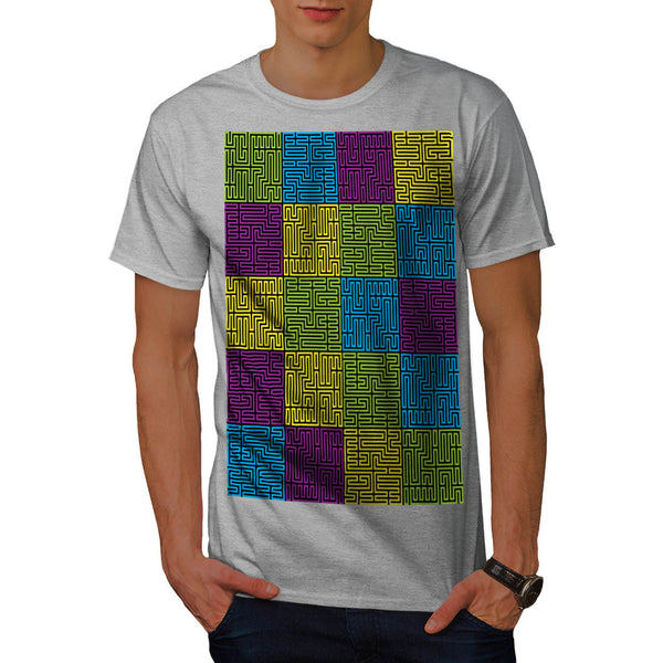 Multiple Labyrinth Mens T-Shirt