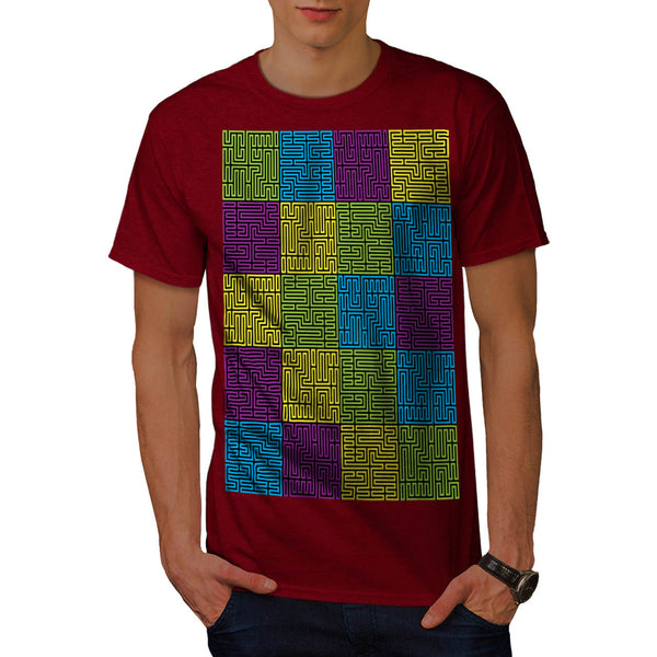 Multiple Labyrinth Mens T-Shirt