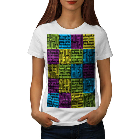 Multiple Labyrinth Womens T-Shirt